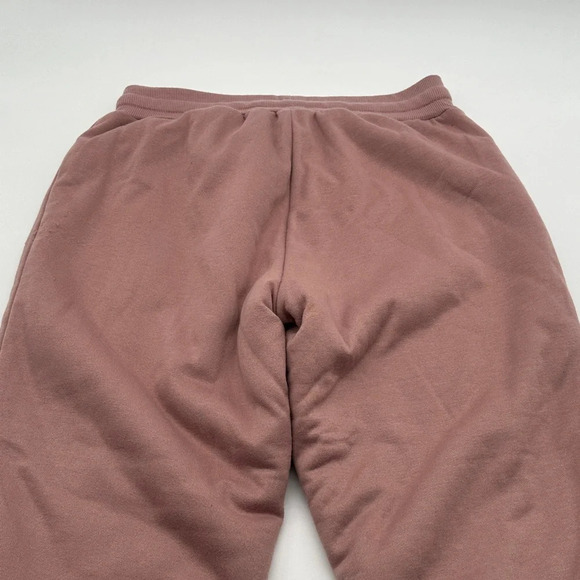 No Comment Fleece Joggers Womens Medium Blush Pink Sweatpants Outdoor Casual - Picture 6 of 8